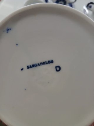 Juego de café Sargadelos azul y blanco + regalo