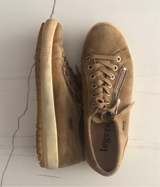 Zapatillas Mujer Dante Beige/Marrón Ante Cremaller