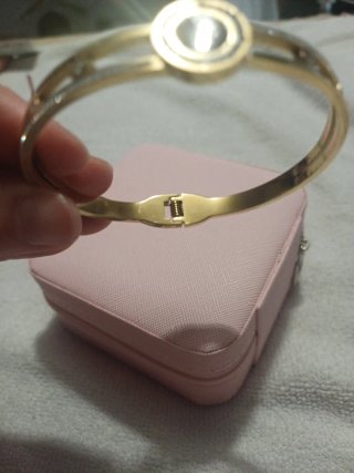 Pulsera Acero Inoxidable Dorada y Blanca