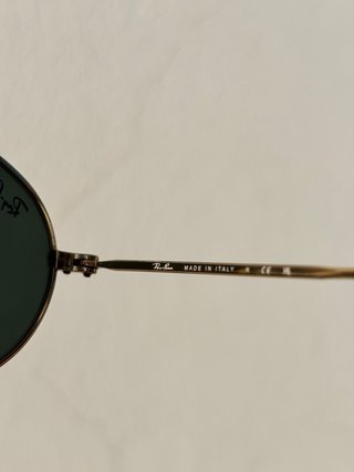 Occhiali da sole Ray-Ban ovali vintage oro