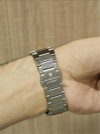 Reloj Poedagar Clásico Plata/Blanco