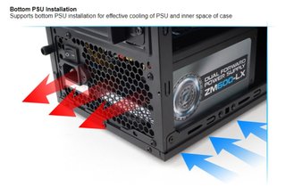 Caja PC Zalman ZM-T3 Negra+Grabadora RegrabaDVD LG