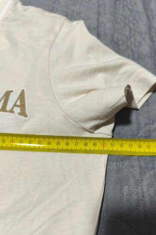 Camiseta PUMA Talla L Crema/Blanca
