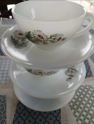 Tazas desayuno  Arcopal Margaritas grandes