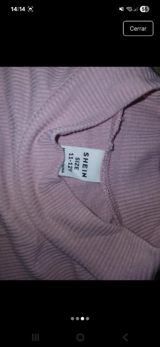 Camiseta manga larga rosa y morada
