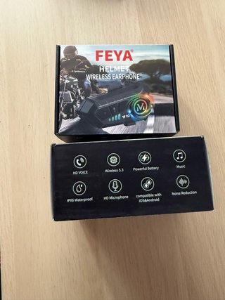 FEYA V10 Auriculares Moto Bluetooth Negro