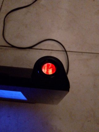 Despertador Digital Proyector Azul Negro