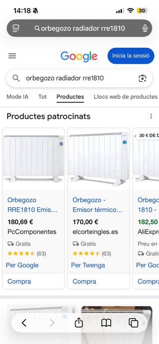 Orbegozo RRE1810 Emisor Térmico Bajo Consumo