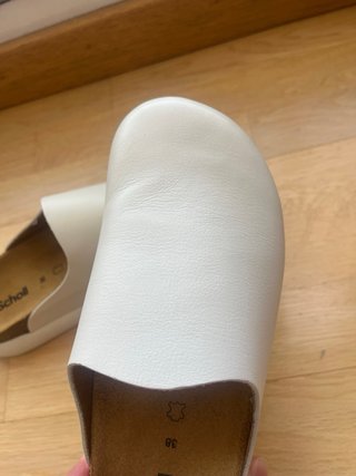 Zuecos Dr. Scholl blanco hueso  talla 38