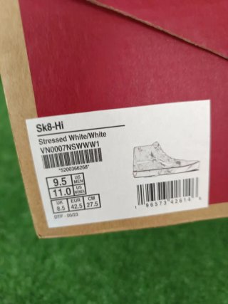 Zapatillas Vans SK8-Hi Blancas y Grises