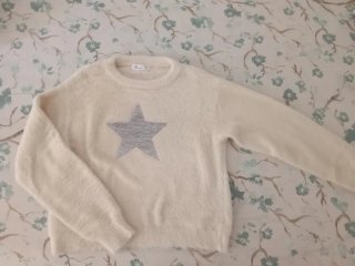 Jersey suave con estrella talla 13 años