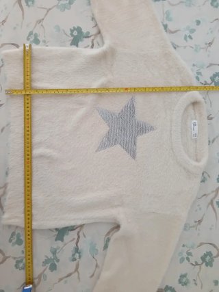 Jersey suave con estrella talla 13 años