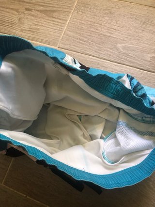 Bañador Quiksilver Azul y Blanco Talla L