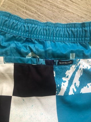 Bañador Quiksilver Azul y Blanco Talla L