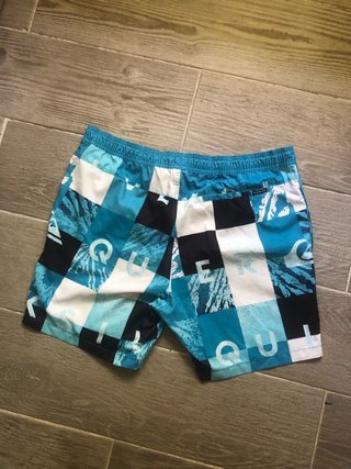Bañador Quiksilver Azul y Blanco Talla L