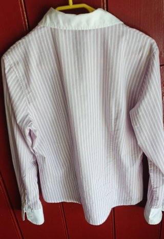 Camisa Amichi Mujer Rayas Rosa y Blanca Talla XL