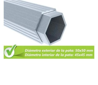 Carpa Profesional Hexagonal 50 Negra
