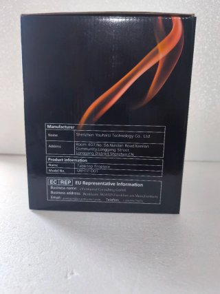 Chimenea Mesa Bioetanol Cristal Negra