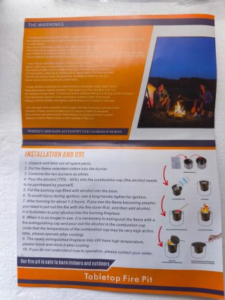 Chimenea Mesa Bioetanol Cristal Negra