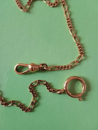 Cadena chapada oro reloj bolsillo