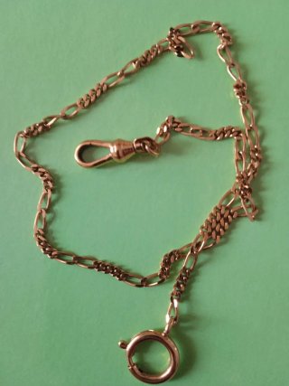 Cadena chapada oro reloj bolsillo