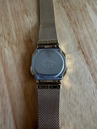 Casio A700WE Reloj Digital Dorado/Plateado