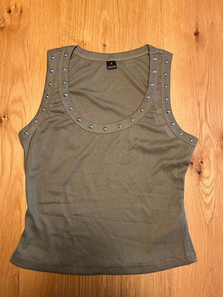 Camiseta tirantes mujer verde S