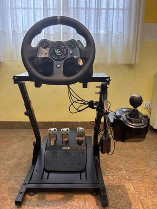 Logitech G920 + Palanca de Cambios + soporte
