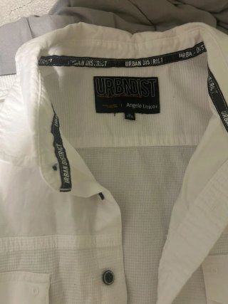 Camisa Blanca URBNDIST Hombre Elegante
