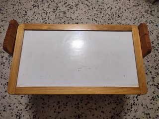 Pupitre infantil plegable de madera maciza