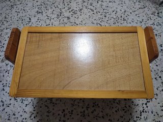 Pupitre infantil plegable de madera maciza