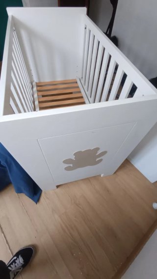 Cuna blanca para bebe