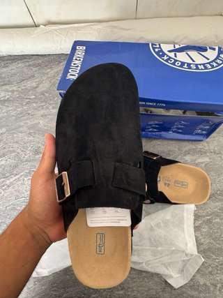 Birkenstock Boston Suede Negro T.44