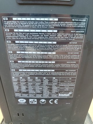 Estufa de queroseno Zibro Kamin Laser SRE 260