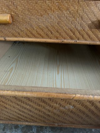 Mueble Armario Mimbre Bambú