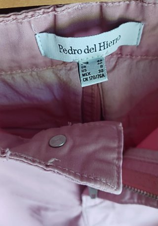 Pantalón mujer talla 40 Pedro del Hierro rosa