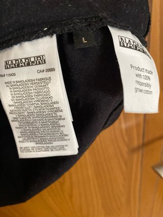 Camiseta Napapijri Negra Talla L