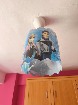 Lámpara Techo Frozen Papel/Plástico