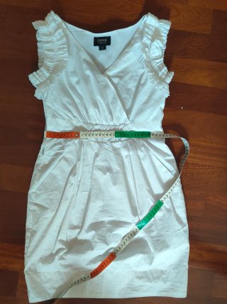 Mini abito donna bianco