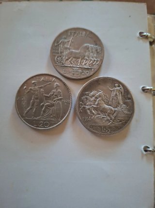 Lotto di monete Italia 1928-1914-1936