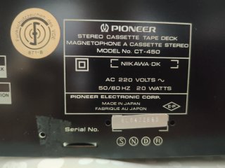 Conjunto Hi-Fi Pioneer Vintage