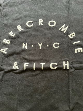 Maglietta Abercrombie & Fitch Uomo Nera Tg L