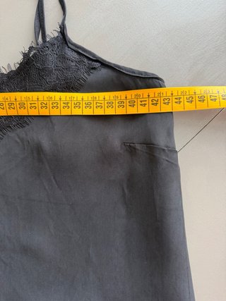 Blusa Salsa sin mangas encaje negro
