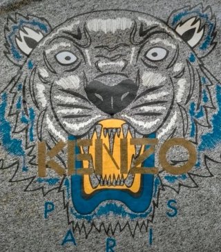 Camiseta Kenzo Tiger Talla M Gris