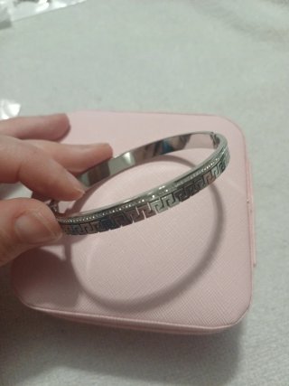 Brazalete Acero Inoxidable Diseño Griego