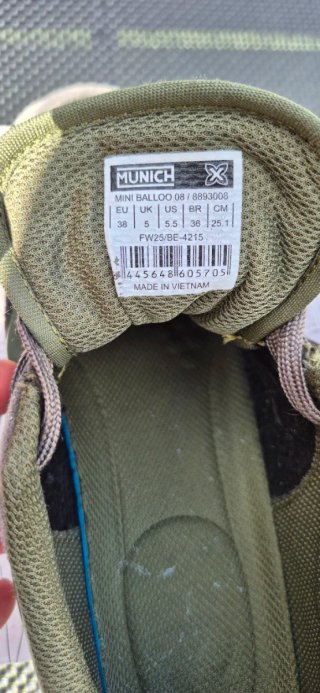 Zapatillas Munich Grises y Verdes