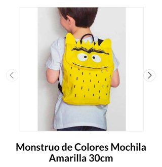 Mochila Monstruo Amarillo