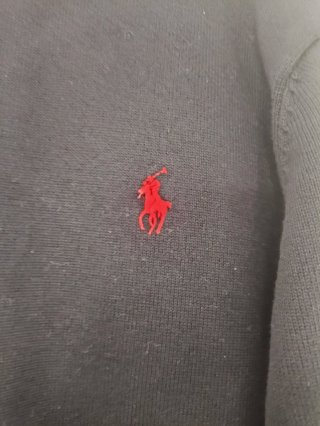 Sudadera Polo Ralph Lauren Negra Media Cremallera