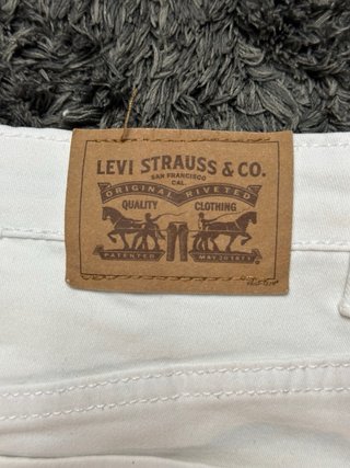 Levi's 720 High Rise Super Skinny Bianco W24