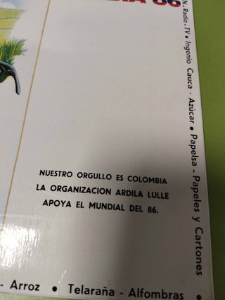 Vinilo Colombia 86